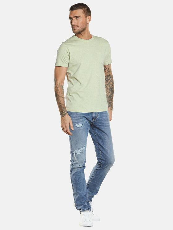 emilio adani Herren T-Shirt gestreift Gelb 34547