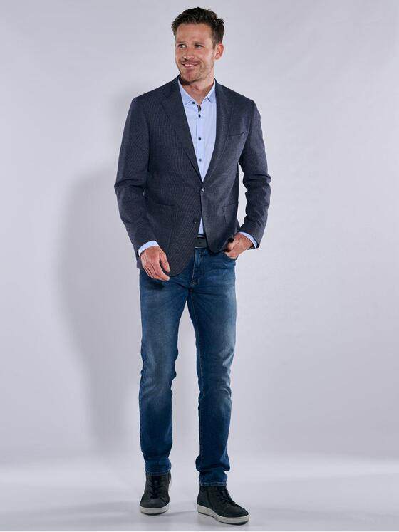 engbers Herren Anzug-Sakko strukturiert Saphirblau 38142