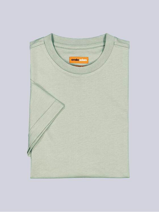 emilio adani Herren T-Shirt aus hochwertiger Baumwolle Grün 38317
