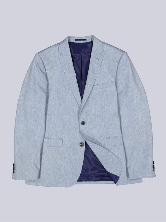emilio adani Herren Anzug-Sakko strukturiert Blau 38446