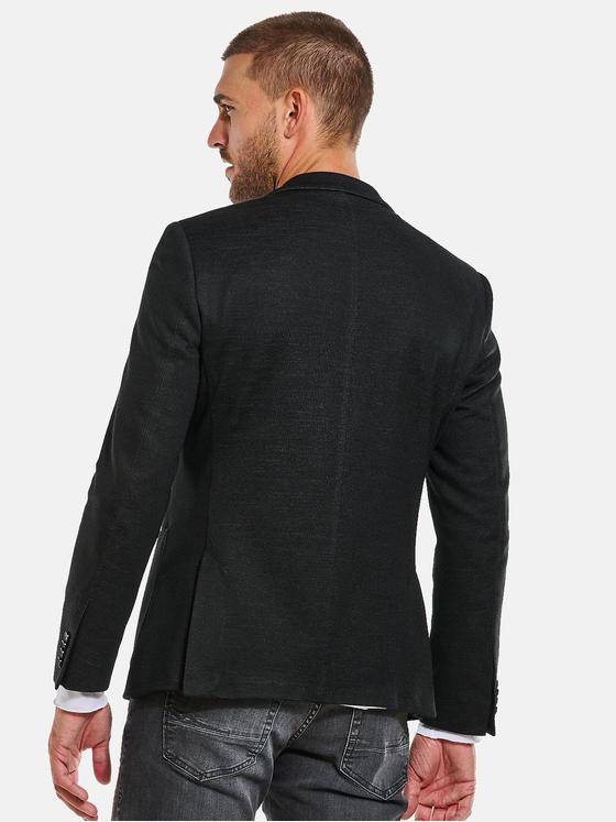 emilio adani Herren Freizeit-Sakko slim fit Schwarz 34070
