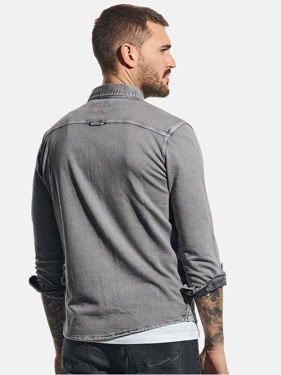 emilio adani Herren Innovatives Langarmshirt Grau 31060