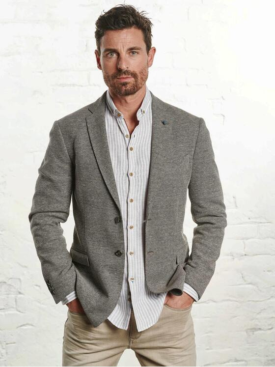 ENGBERS GERMANY Herren Sakko teilgefüttert Sand 32604