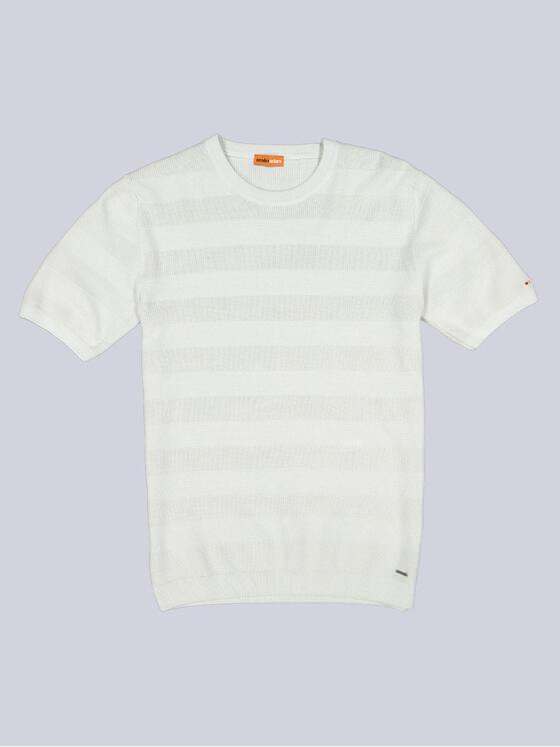 emilio adani Herren T-Shirt aus Strick Grau 38883