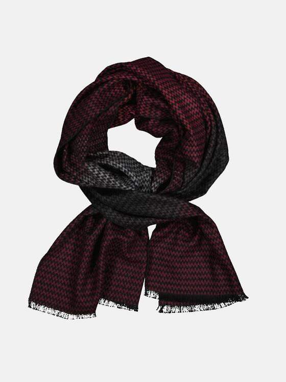 engbers Herren Schal gemustert Rot 35945