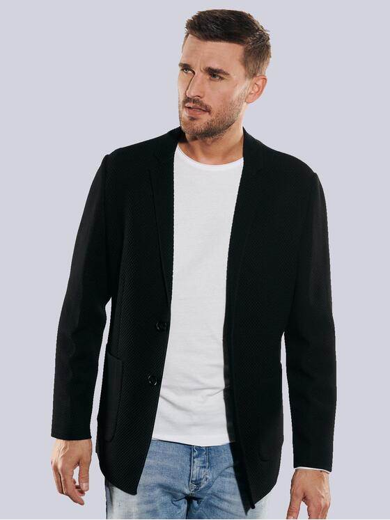 emilio adani Herren Freizeit-Sakko slim fit Schwarz 35265