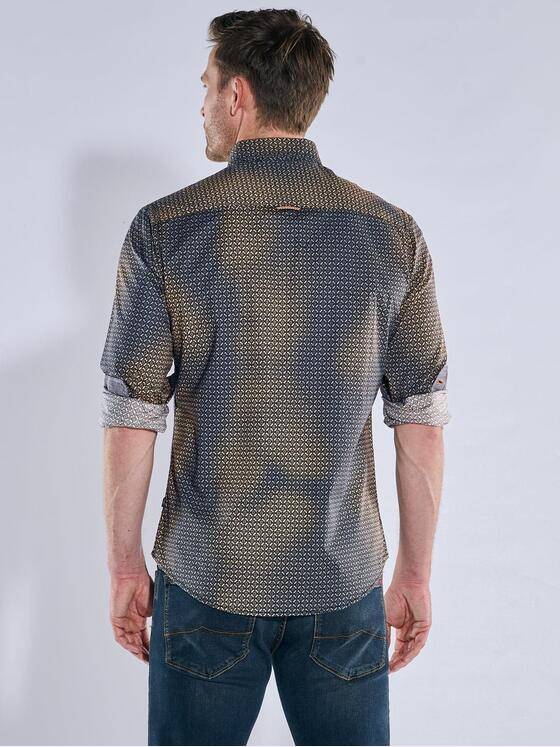 engbers Herren Langarm-Hemd gemustert Orange 39442