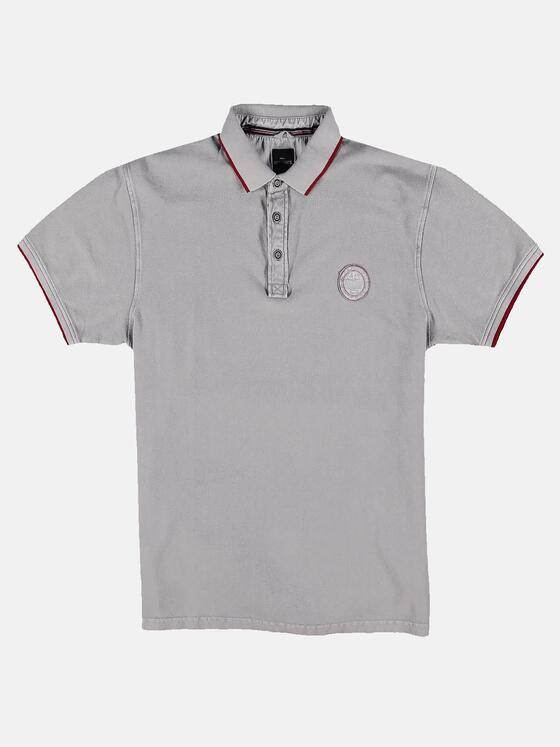 engbers Herren Polo-Shirt gefärbt Mausgrau 31737