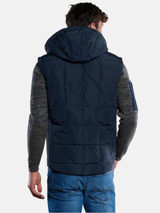 engbers Herren Steppweste mit Kapuze Saphirblau 33293