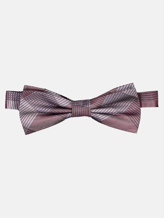 engbers Herren Fliege kariert Magenta 33180