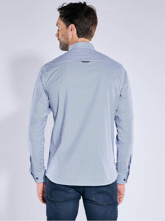 engbers Herren Langarm-Hemd kariert Brilliantblau 39241