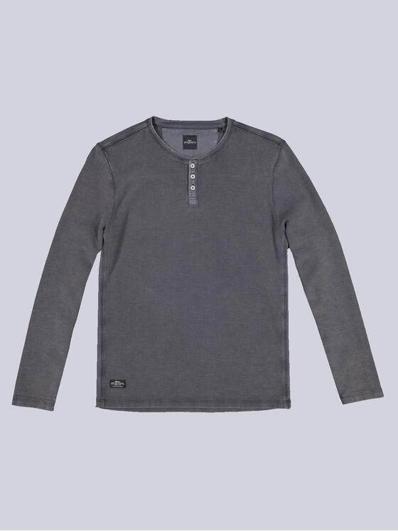 engbers Herren Henley-Shirt strukturiert Saphirblau 33435