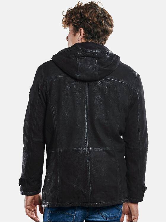 engbers Herren Die Parkalederjacke Schwarz 30754