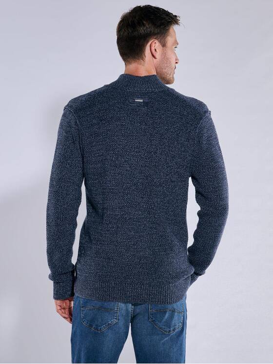 engbers Herren Pullover mit Troyerkragen Brilliantblau 37794