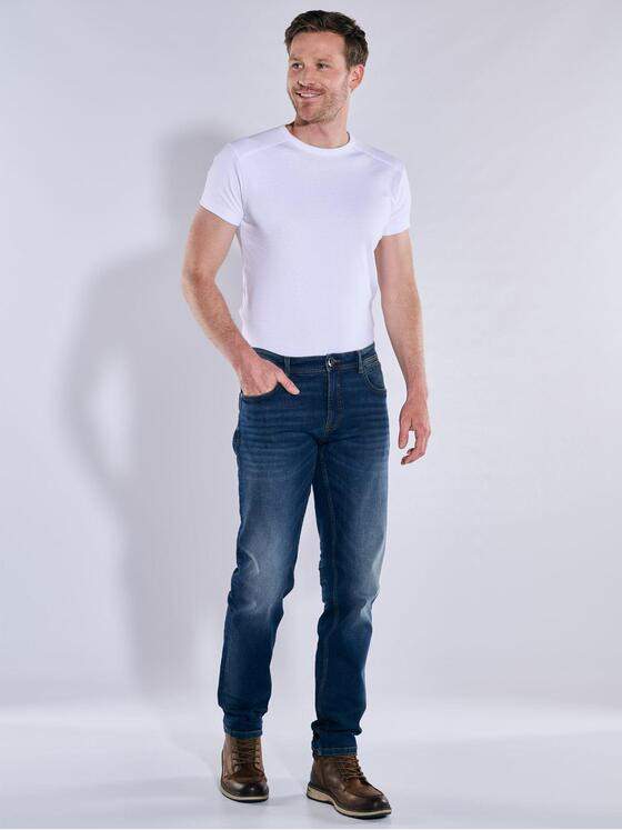 engbers Herren Super-Stretch-Jeans slim fit Marineblau 37401
