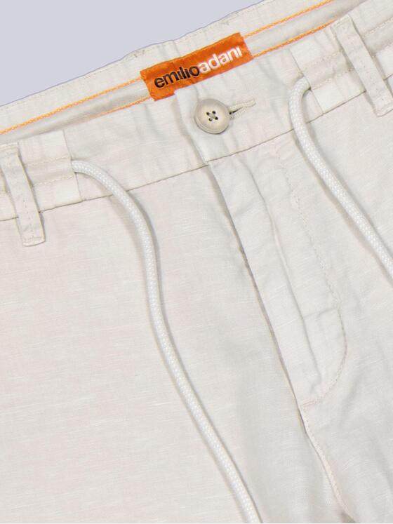 emilio adani Herren Chino mit Leinen-Anteil Beige 40736
