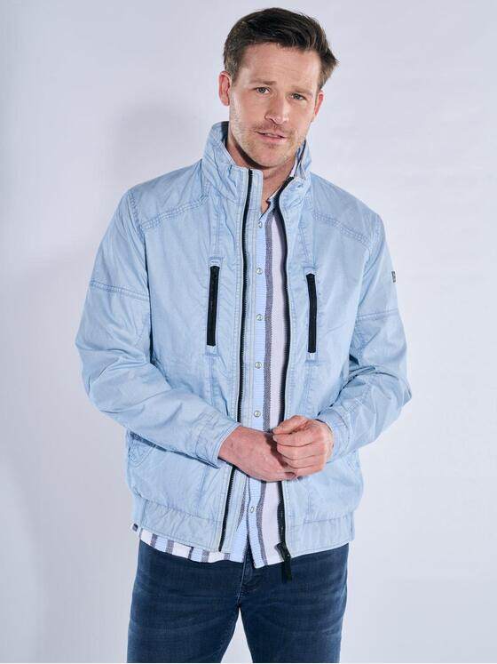 engbers Herren Baumwoll-Jacke Hellblau 40272