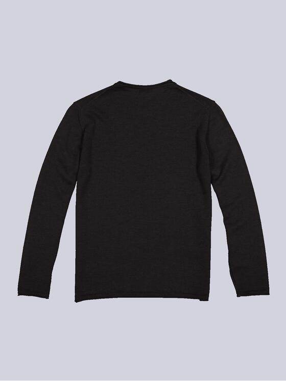 emilio adani Herren Pullover aus Merinowolle Braun 35704