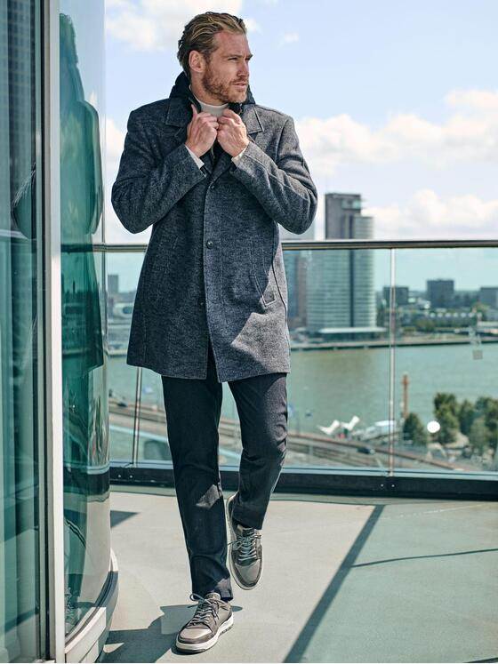 engbers Herren Mantel Saphirblau 39403