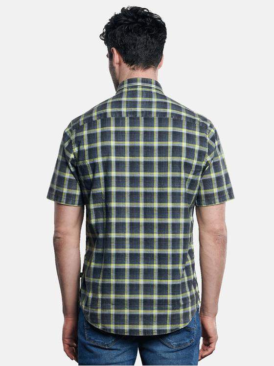 engbers Herren Hemd kariert Zitronengelb 32220