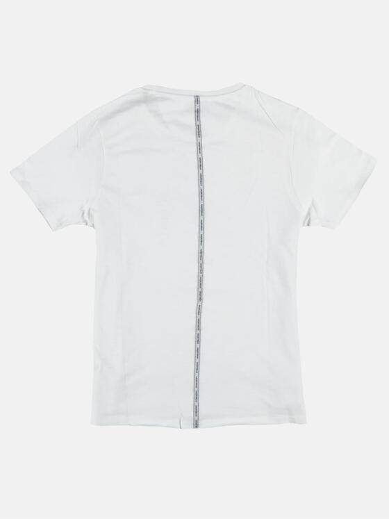 emilio adani Herren Rundhals T-Shirt Weiß 25858