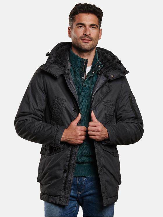 engbers Herren Jacke lang Anthrazit 32304