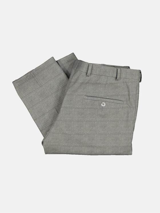 emilio adani Herren Anzug-Hose kariert Grau 34570
