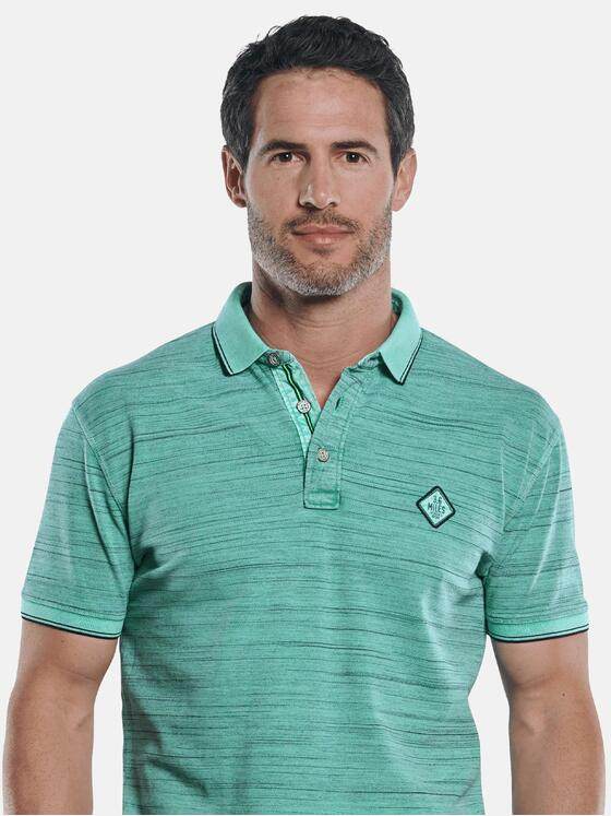 engbers Herren Poloshirt in melierter Optik Mint 29787