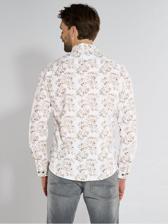 engbers Herren Langarm-Hemd gemustert Sand 36583