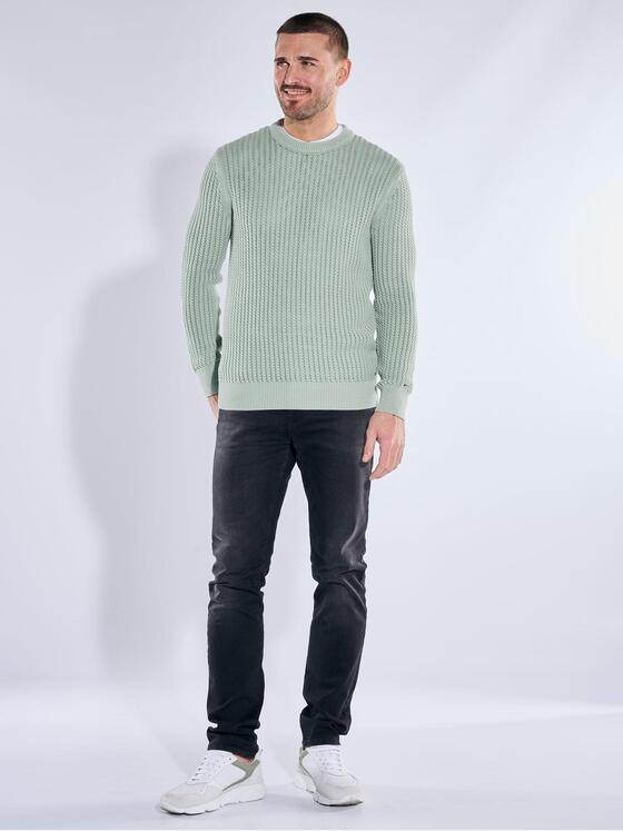 emilio adani Herren Rundhals Pullover Hellgruen 40046