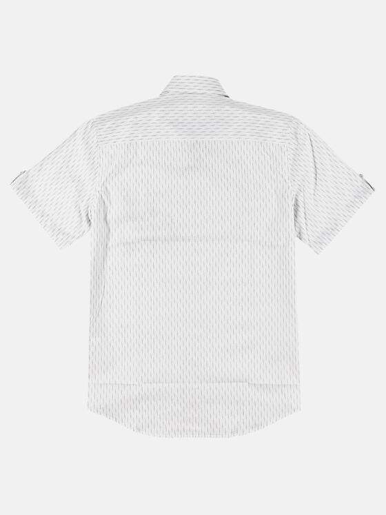 engbers Herren Kurzarm-Hemd gemustert Naturweiss 30776