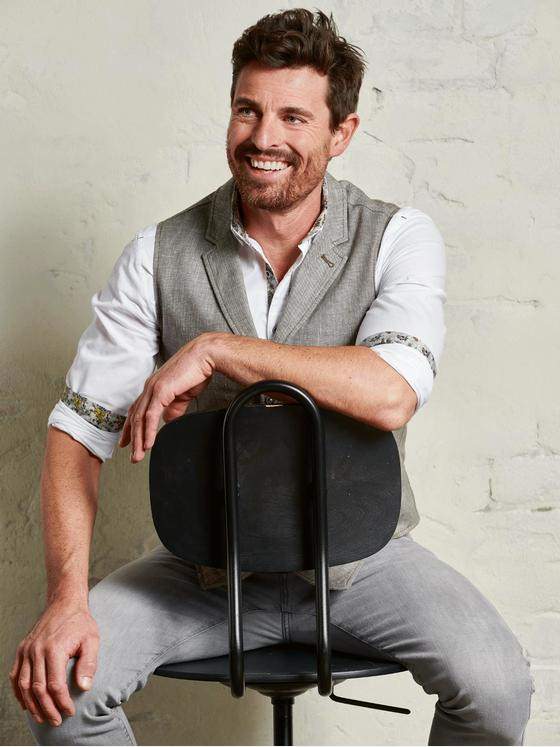 engbers Herren Sakkoweste mit Leinenanteil Hellbraun 32596