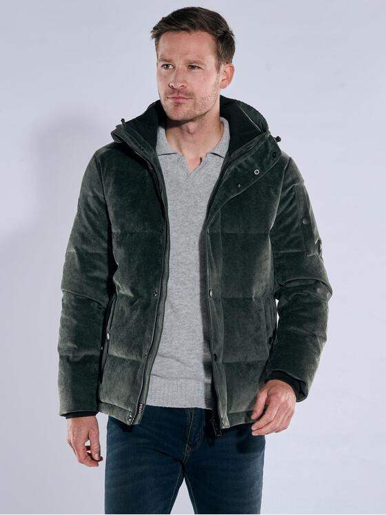 engbers Herren Cordjacke mit Funktionsdetails Dunkelgruen 39249