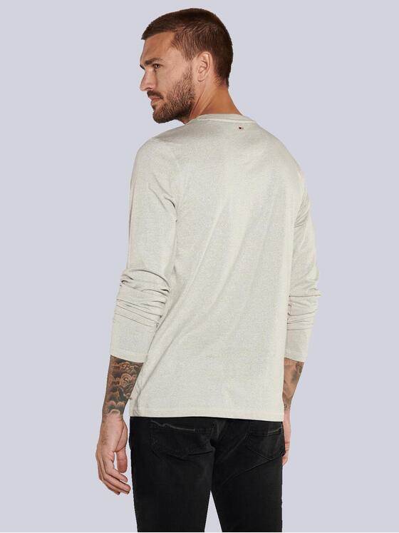 emilio adani Herren Langarm-Shirt uni Beige 36109
