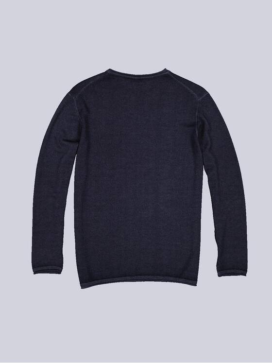 emilio adani Herren Pullover uni Blau 36143