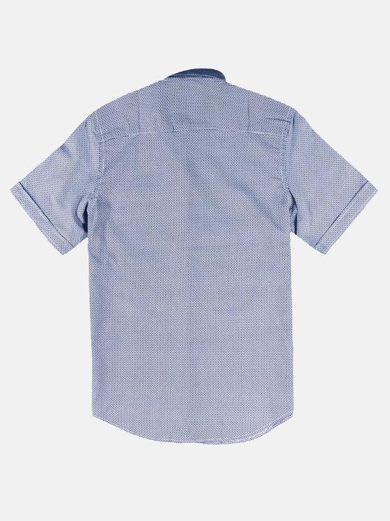 engbers Herren Kurzarmhemd mit Stretch-Anteil und dezenten Kontrastdetails Royalblau 29723