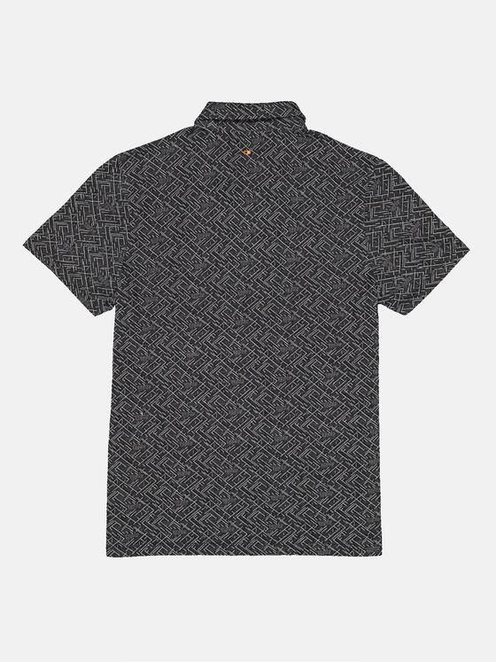 emilio adani Herren Polo-Shirt strukturiert Schwarz 33276