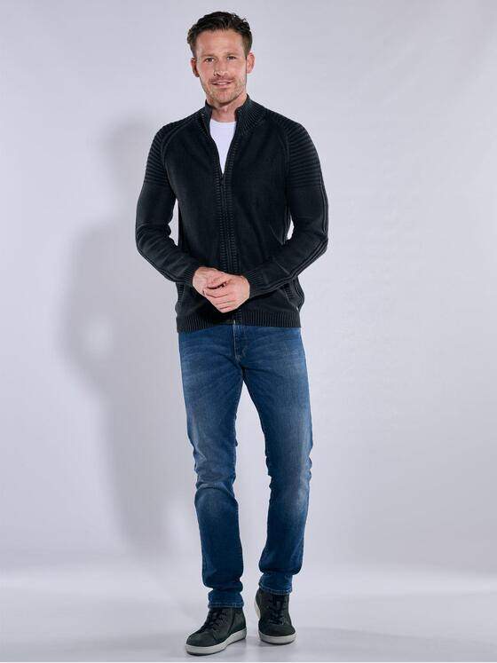 engbers Herren Cardigan uni Anthrazit 38147