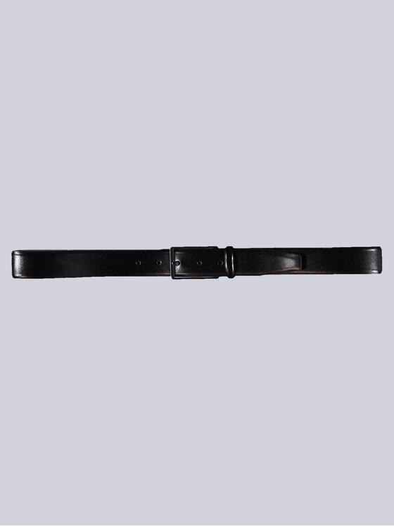 emilio adani Herren Ledergürtel Basic Schwarz 39715