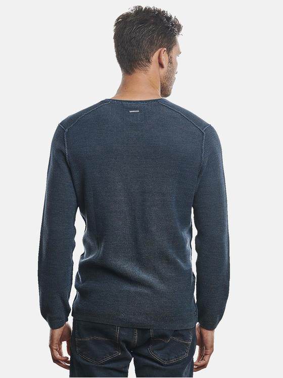 engbers Herren Pullover V-Ausschnitt Petrolgruen 31703
