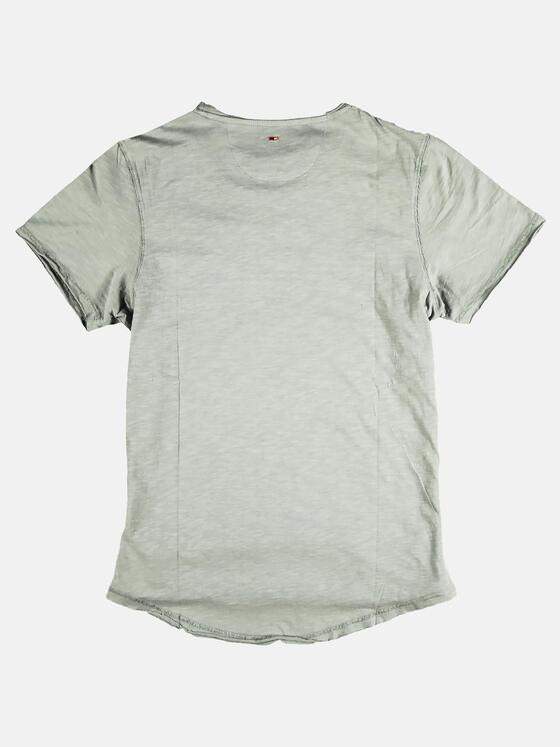 emilio adani Herren Rundhals T-Shirt Silbergrau 28566