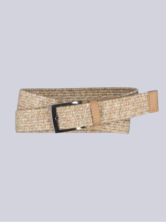 emilio adani Herren Textilgürtel geflochten Beige 38838