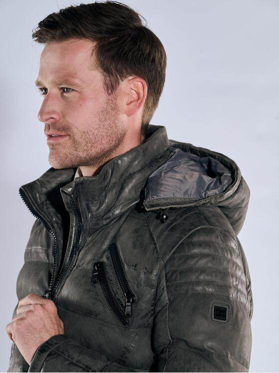 engbers Herren Lederjacke Schwarzbraun 39300
