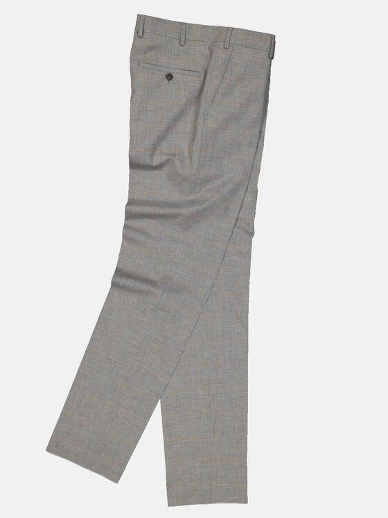 emilio adani Herren Anzug-Hose dezent kariert Grau 32748