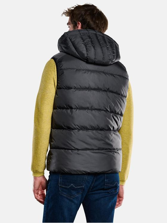 engbers Herren Steppweste mit abnehmbarer Kapuze Grau 33561