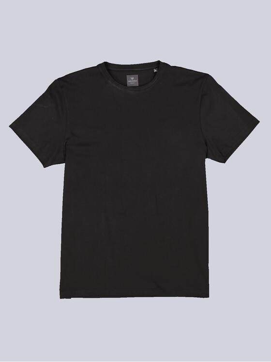 ENGBERS GERMANY Herren T-Shirt aus Supima-Baumwolle Schwarz 33828