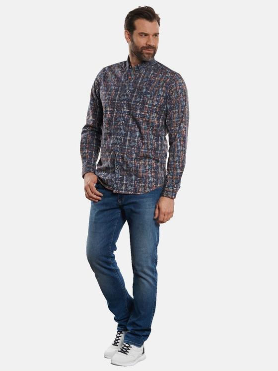 engbers Herren Hemd langarm Orange 32272