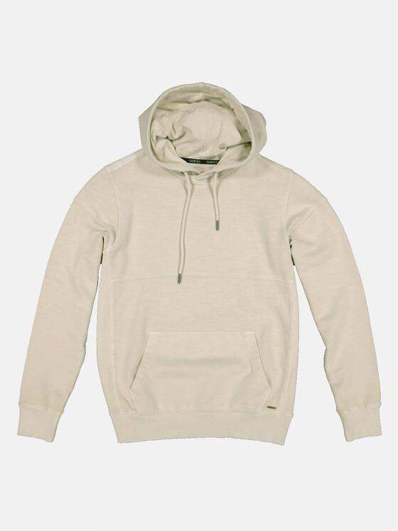 emilio adani Herren Sweatshirt mit Kapuze Beige 33015