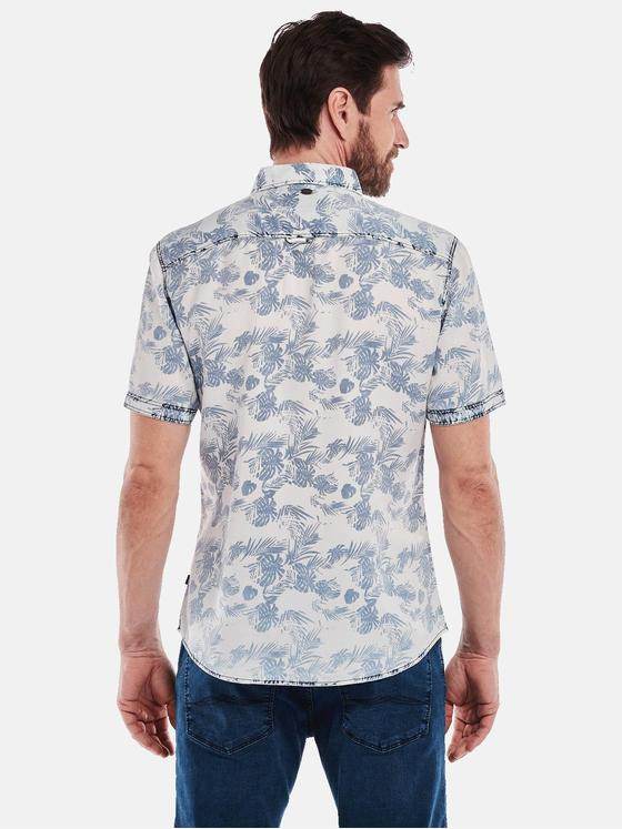 engbers Herren Kurzarm-Hemd regular Blau 34973