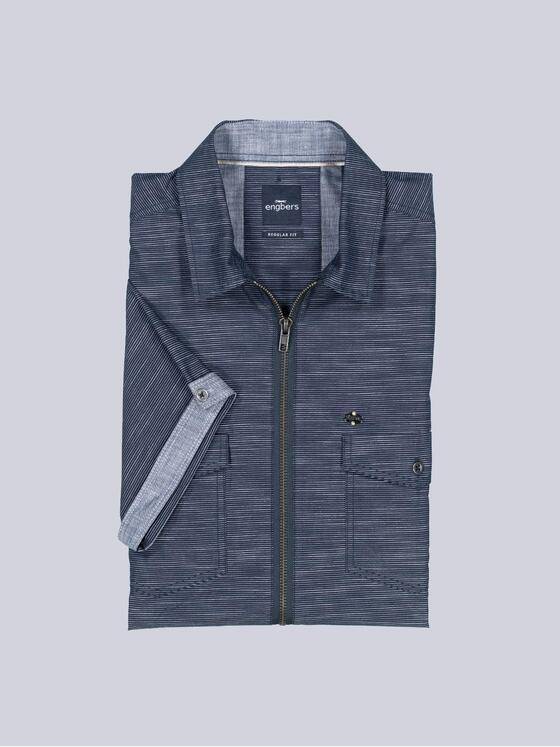engbers Herren Kurzarm-Hemd uni Marineblau 38775